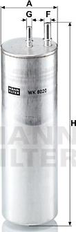 Mann-Filter WK 8020 - Fuel filter www.autospares.lv