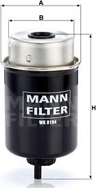 Mann-Filter WK 8194 - Fuel filter www.autospares.lv