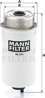 Mann-Filter WK 8193 - Degvielas filtrs autospares.lv