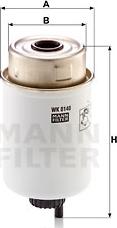 Mann-Filter WK 8140 - Fuel filter www.autospares.lv