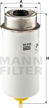 Mann-Filter WK 8158 - Degvielas filtrs www.autospares.lv