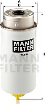 Mann-Filter WK 8104 - Degvielas filtrs www.autospares.lv