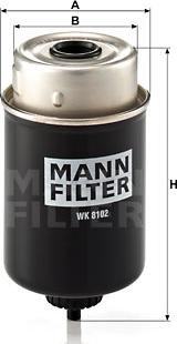 Mann-Filter WK 8102 - Топливный фильтр www.autospares.lv