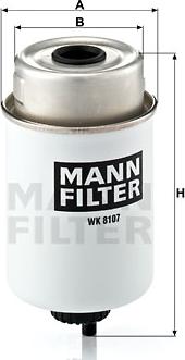 Mann-Filter WK 8107 - Топливный фильтр www.autospares.lv