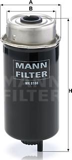 Mann-Filter WK 8188 - Топливный фильтр www.autospares.lv