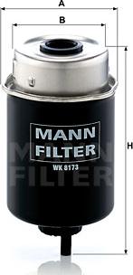 Mann-Filter WK 8173 - Degvielas filtrs autospares.lv