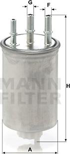 Mann-Filter WK 829/6 - Degvielas filtrs www.autospares.lv