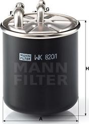 Mann-Filter WK 820/1 - Degvielas filtrs www.autospares.lv