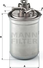 Mann-Filter WK 823/3 x - Degvielas filtrs www.autospares.lv