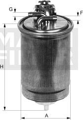 Mann-Filter WK853/3 - Fuel filter www.autospares.lv