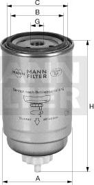 Mann-Filter WK 950/20 - Топливный фильтр www.autospares.lv