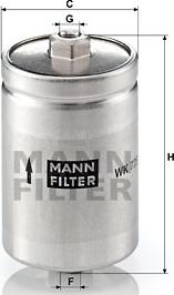 Mann-Filter WK 725 - Degvielas filtrs www.autospares.lv