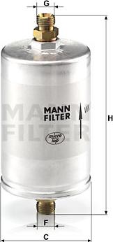 Mann-Filter WK 726/3 - Degvielas filtrs www.autospares.lv