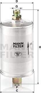 Mann-Filter WK 726 - Degvielas filtrs www.autospares.lv