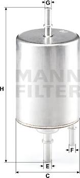 Mann-Filter WK 720/4 - Degvielas filtrs www.autospares.lv