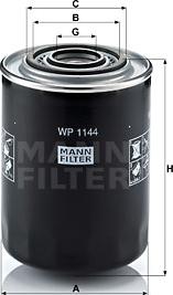 Mann-Filter WP 1144 - Масляный фильтр www.autospares.lv