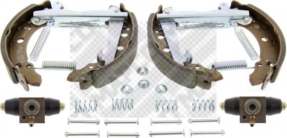 Mapco 9855 - Brake Shoe Set www.autospares.lv