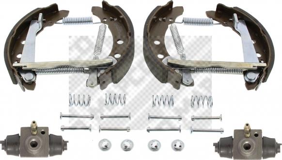 Mapco 9836 - Brake Shoe Set www.autospares.lv