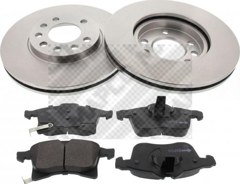 Mapco 47912 - Brake Set, disc brakes www.autospares.lv