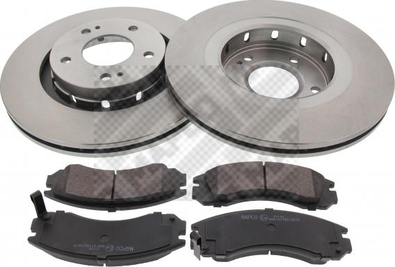 Mapco 47538 - Brake Set, disc brakes www.autospares.lv