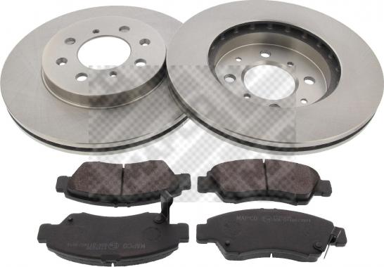 Mapco 47522 - Brake Set, disc brakes www.autospares.lv