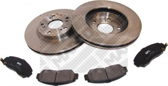 Mapco 47604 - Brake Set, disc brakes www.autospares.lv