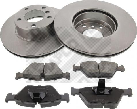 Mapco 47887 - Brake Set, disc brakes www.autospares.lv