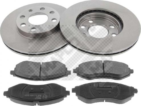 Mapco 47746 - Brake Set, disc brakes www.autospares.lv