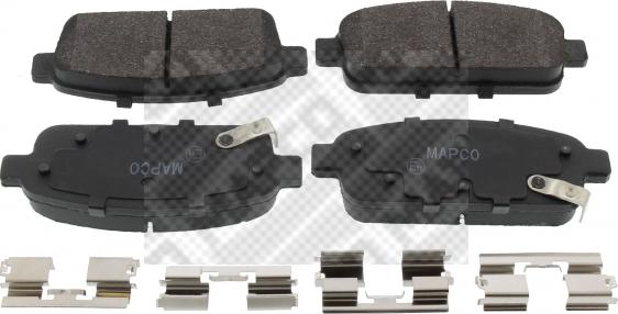 Mapco 6957 - Brake Pad Set, disc brake www.autospares.lv