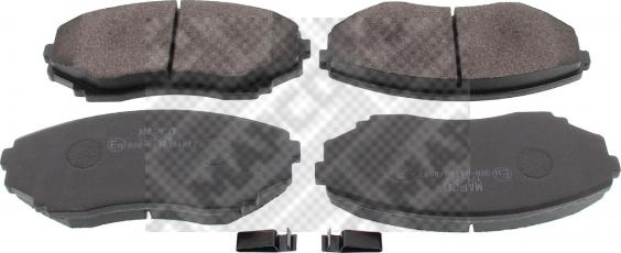 Mapco 6965 - Brake Pad Set, disc brake www.autospares.lv