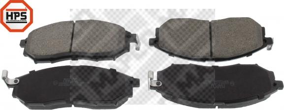 Mapco 6968HPS - Brake Pad Set, disc brake www.autospares.lv