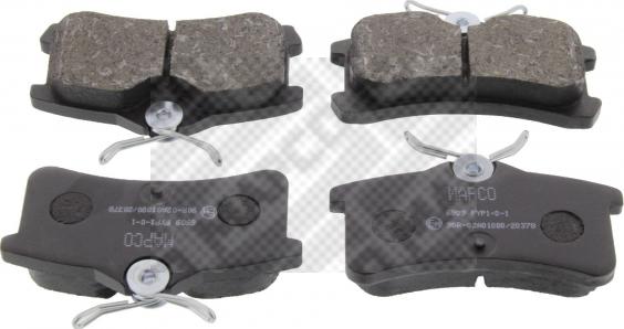 Mapco 6909 - Brake Pad Set, disc brake www.autospares.lv