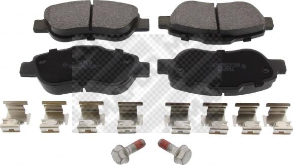 Mapco 6905 - Brake Pad Set, disc brake www.autospares.lv