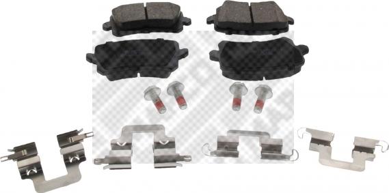 Mapco 6914 - Brake Pad Set, disc brake www.autospares.lv