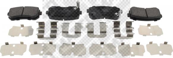 Mapco 6922/1 - Brake Pad Set, disc brake www.autospares.lv