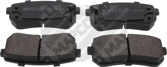 Mapco 6922 - Brake Pad Set, disc brake www.autospares.lv