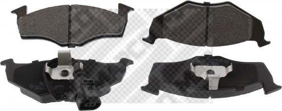 Mapco 6496/1 - Brake Pad Set, disc brake www.autospares.lv