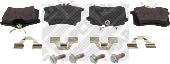 Mapco 6492 - Brake Pad Set, disc brake www.autospares.lv