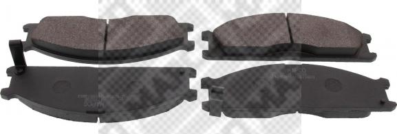 Mapco 6458 - Brake Pad Set, disc brake www.autospares.lv