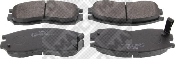 Mapco 6457 - Brake Pad Set, disc brake www.autospares.lv