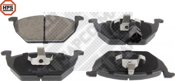 Mapco 6469/1HPS - Brake Pad Set, disc brake www.autospares.lv