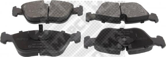 Mapco 6402 - Brake Pad Set, disc brake www.autospares.lv