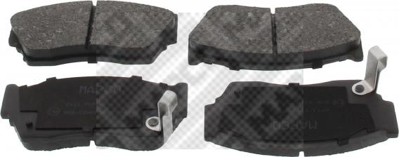 Mapco 6411 - Brake Pad Set, disc brake www.autospares.lv