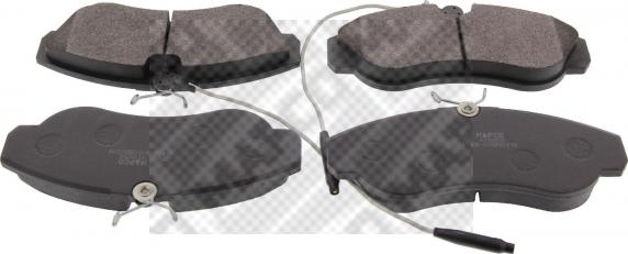 Mapco 6432 - Brake Pad Set, disc brake www.autospares.lv