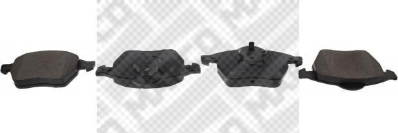 Mapco 6474 - Brake Pad Set, disc brake www.autospares.lv