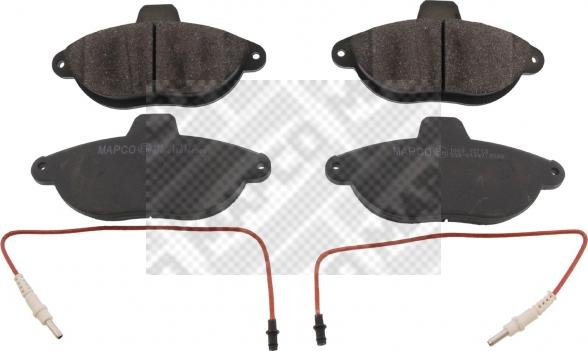 Mapco 6475 - Brake Pad Set, disc brake www.autospares.lv