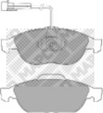 Mapco 6470 - Brake Pad Set, disc brake www.autospares.lv