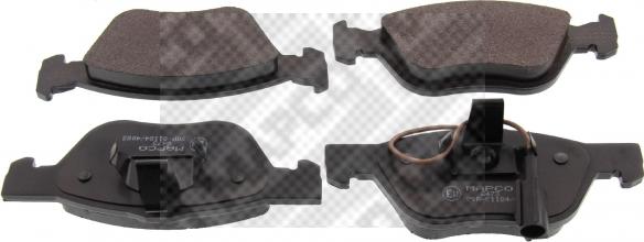 Mapco 6473 - Brake Pad Set, disc brake www.autospares.lv