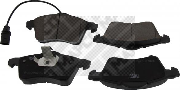 Mapco 6551 - Brake Pad Set, disc brake www.autospares.lv