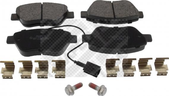 Mapco 6560 - Brake Pad Set, disc brake www.autospares.lv